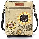 CHALA Double Pocket Xbody Women RFID Protected Canvas Crossody Purse with Adjustable Strap | Double Pocket, Xbody, RFID Protected, Adjustable Strap