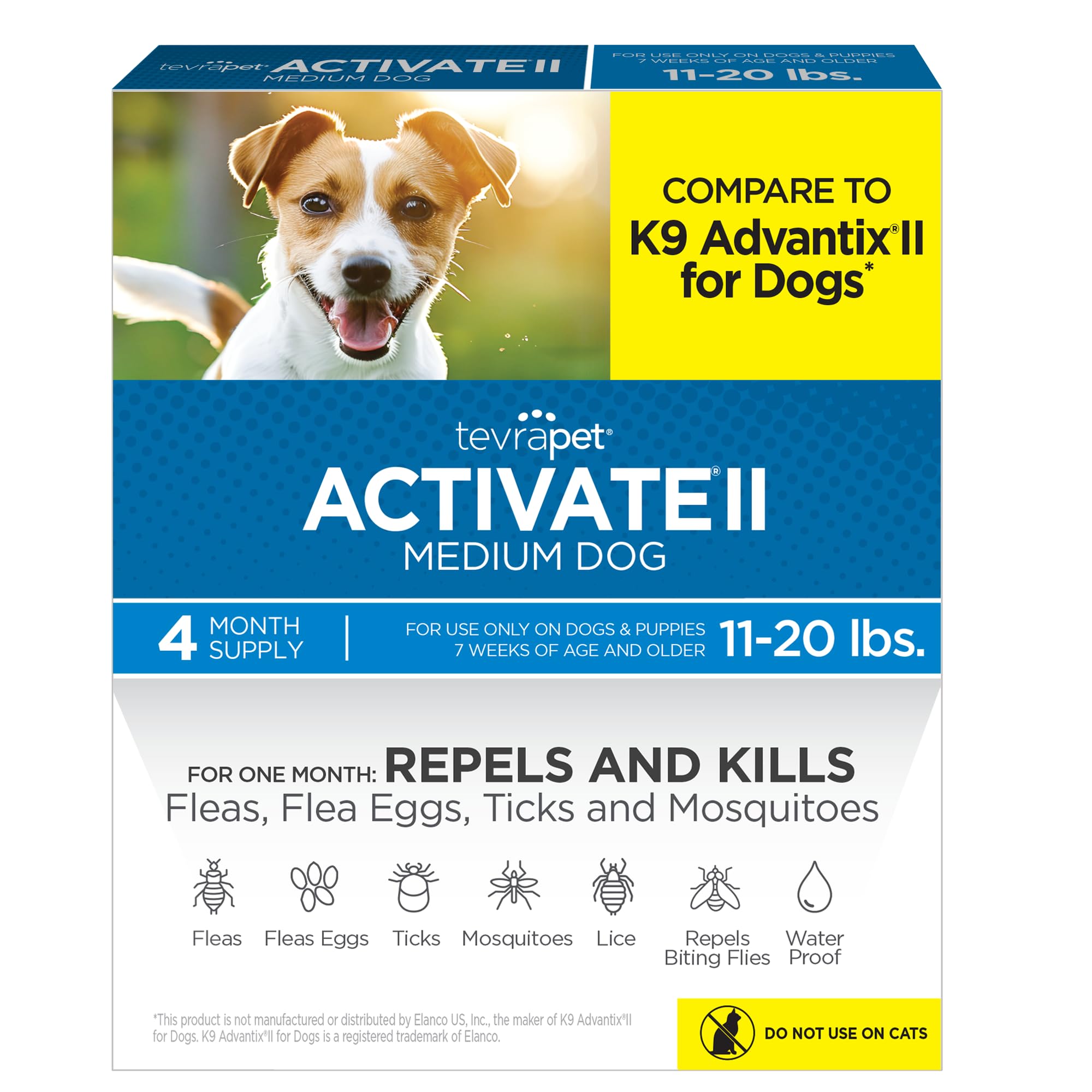 TevraPet Activate II Flea and Tick Prevention for