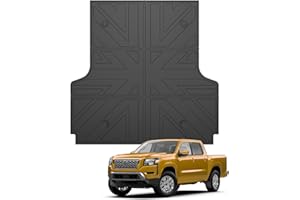 JTYZSM Truck Bed Mat for 2022-2025 Nissan Frontier Crew Cab 5FT Short Bed Liner All Weather Protection TPE Bed Cargo Mat Rear