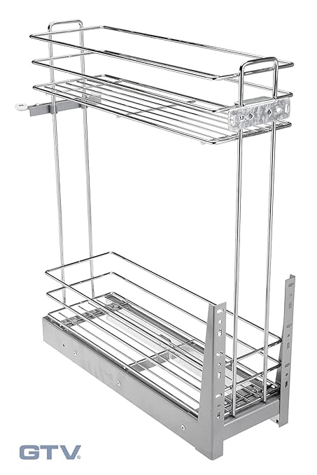 Gtv Pull Out Soft Close Wire Basket Base Storage Kitchen Unit