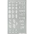 Aleks Melnyk No.421 Metal Stencil, Elder Futhark and Ogham Runes, Ancient Alphabet, Sigil Magic Alphabet Stencil 1 PCS, Letter Template for Wood Burning, Pyrography Engraving, Wicca Stencil, Bookmark