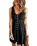 BTFBM Women Sleeveless Summer Dress 2025 Crewneck