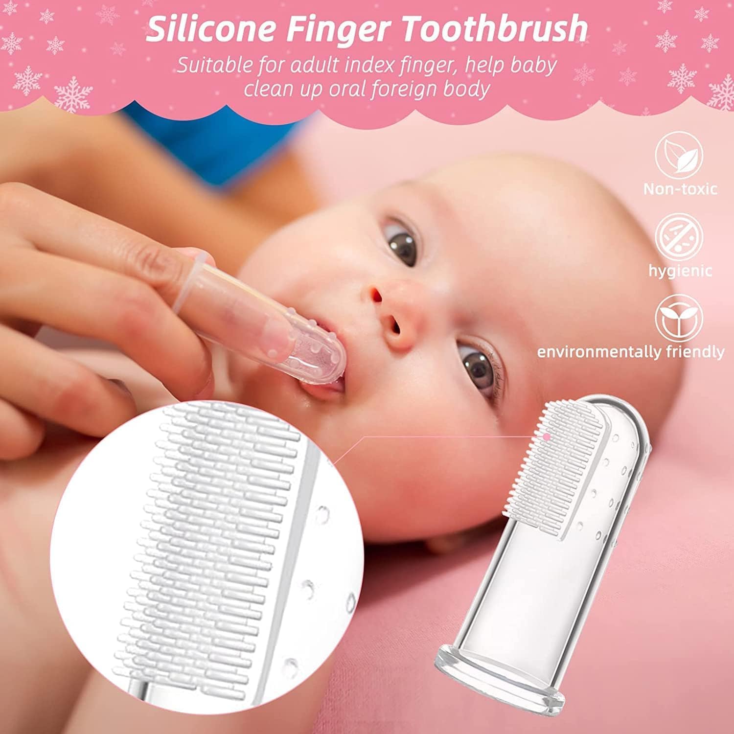 Baby Grooming and Healthcare Kit, Portable Baby Safety Care Set with Hair Brush Comb Nail Clipper Nasal Aspirator for Nursery Newborn Infant Girl Boy (25 in 1 Pink)