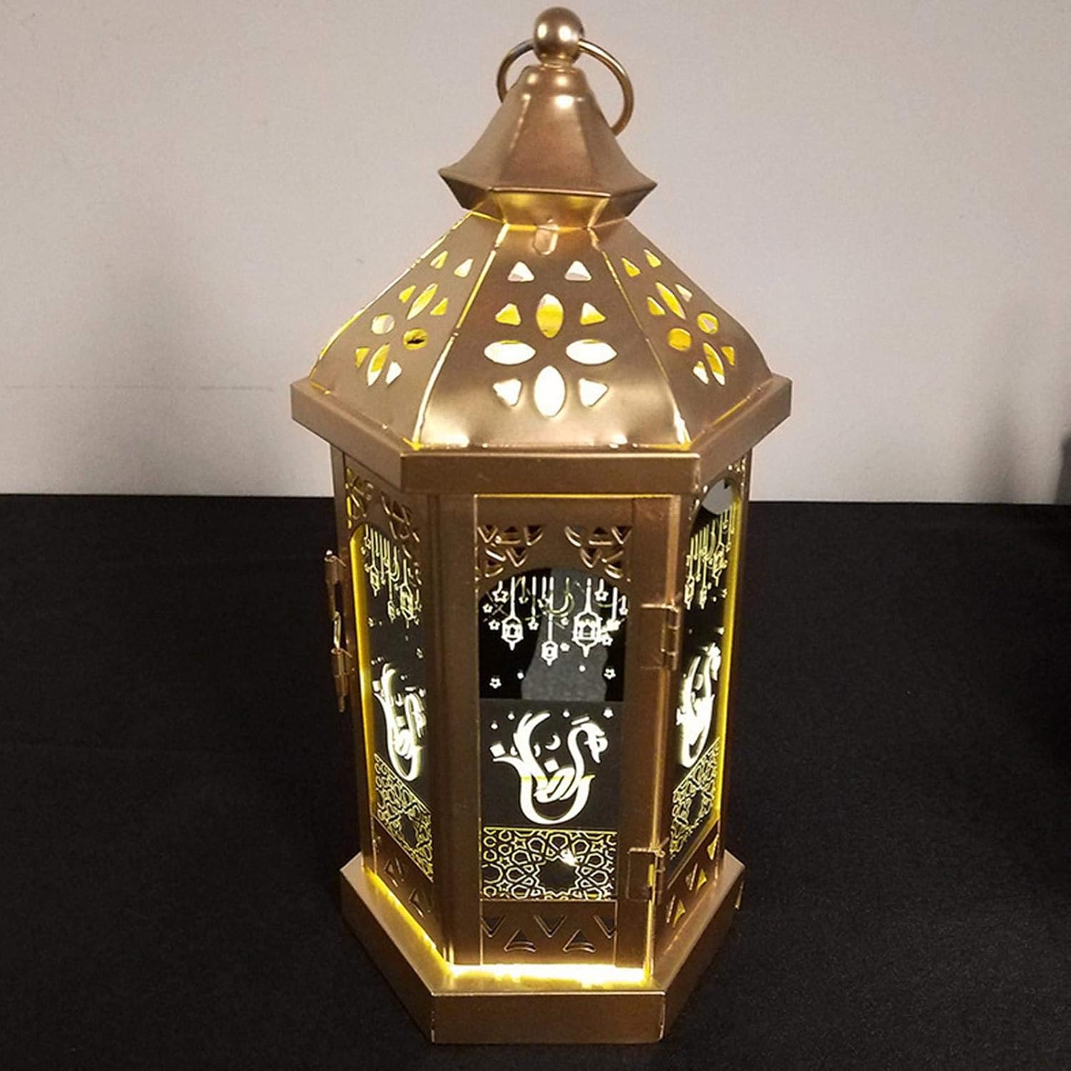 Download Uonlytech Muslim Ramadan Lantern Festival 3d Lantern Hanging Storm Lamp Eid Light Battery Operated Iron Wind Lamp Home Decor Type A Decorative Candle Lanterns Candleholders Urbytus Com