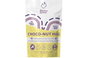 Mother Sprout Choco-Nut Hug – Vegan Lactation Drink Mix (Peanut Butter Choco Latte Flavor) for Breastfeeding, Support Breast 