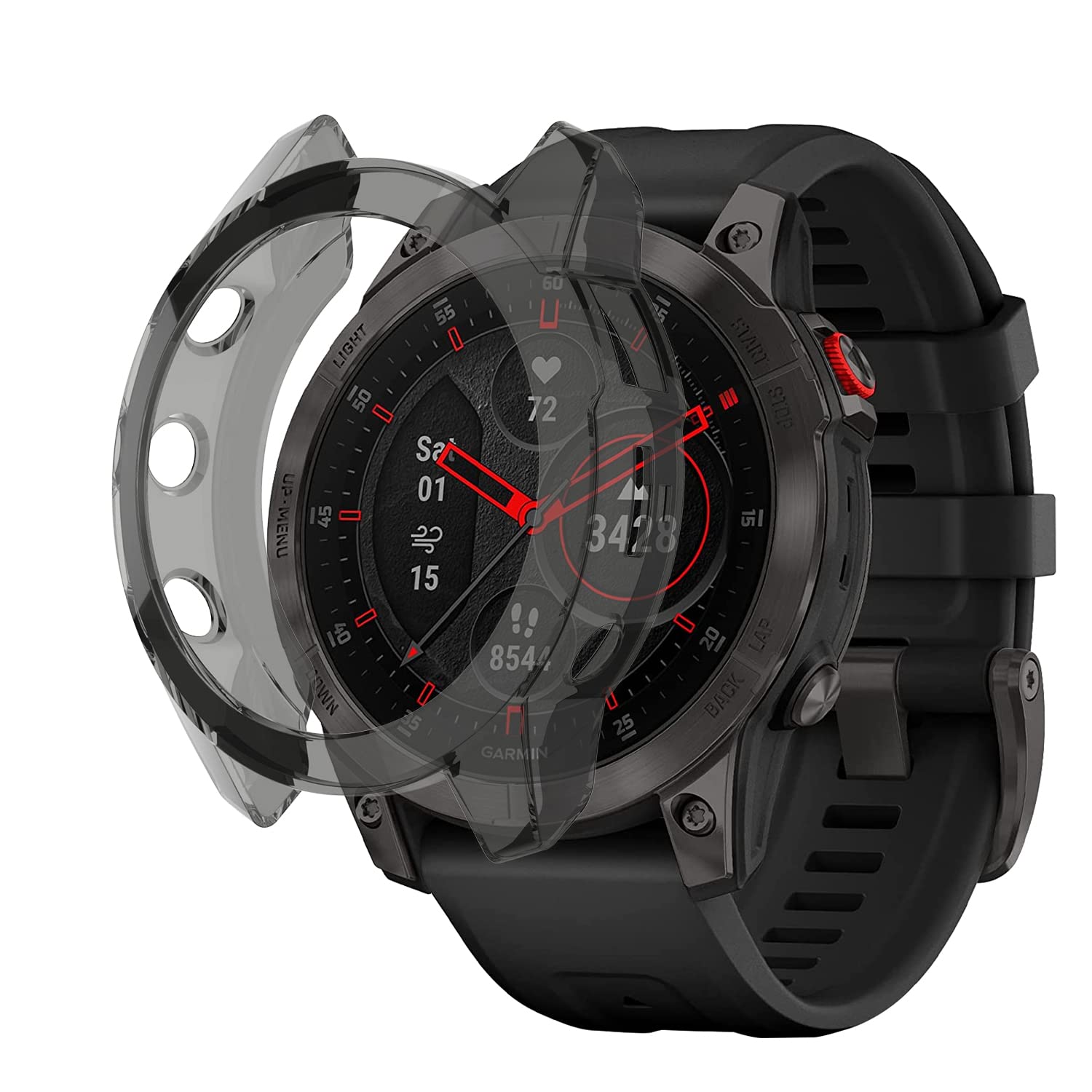 PaceBid Case Compatible with Garmin Epix Gen 2, Protective TPU Case Scratch-Resistant Protective Case for Garmin Epix Gen 2 (Black)