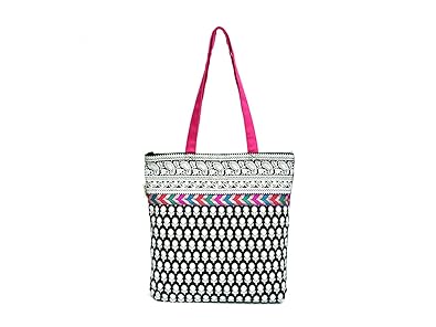 Pick Pocket Girls Tote Bag (Black & White) (Toblk&wht113)