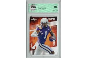 Ja'Marr Chase 2021 Leaf HYPE! #52 Only 5000 Made Rookie Card PGI 10