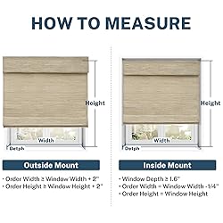 Pasoun Cordless Roman Shades for Windows, Window