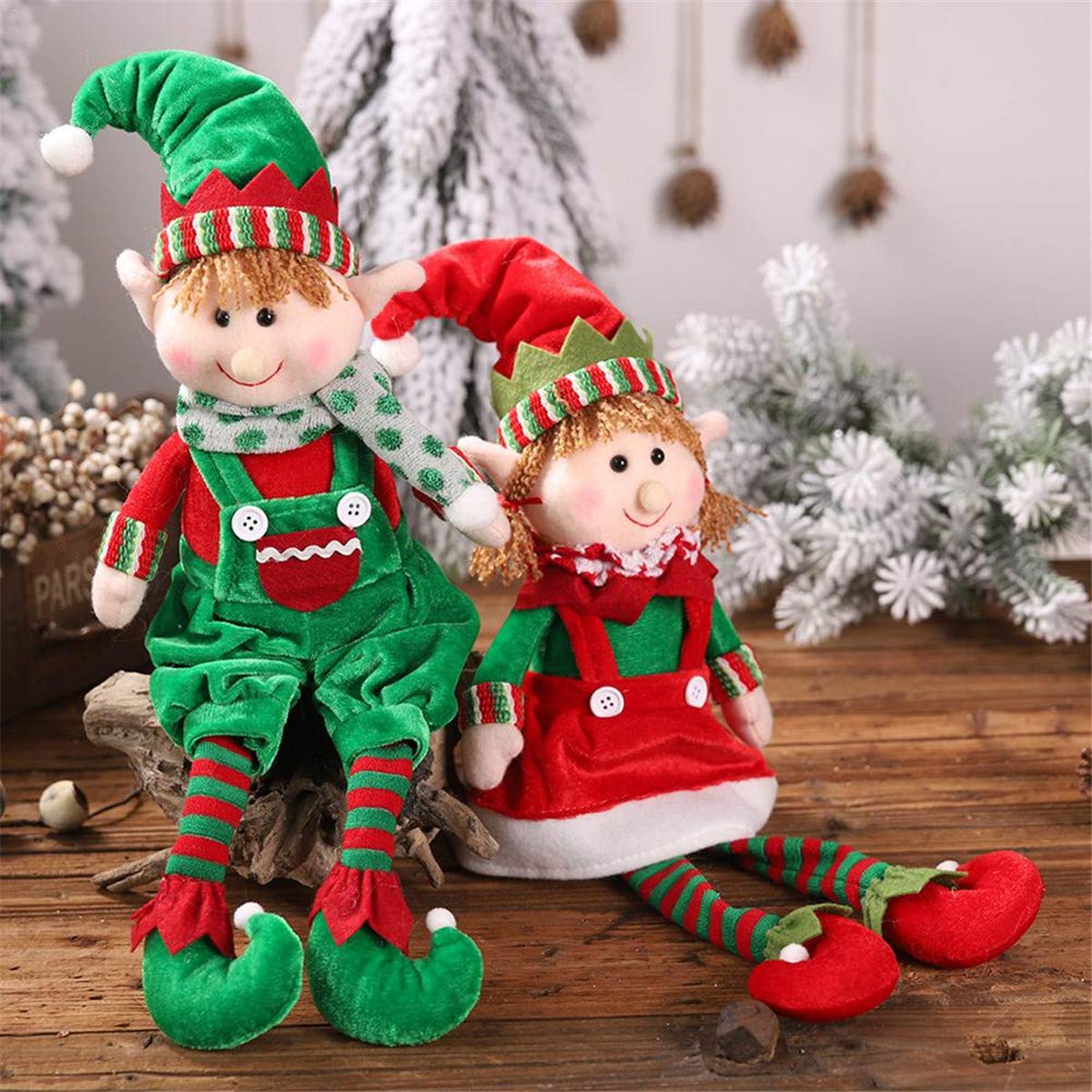 Louzheni 19 Joyeux Noel Elfe Poupee Jouets Pour La Maison Ornements Pour Enfants Cadeau Anniversaire Vacances Table Decoration En Peluche Poupee Jouets Doux Mignon Ameublement Et Decoration Cuisine Maison Dwteam In