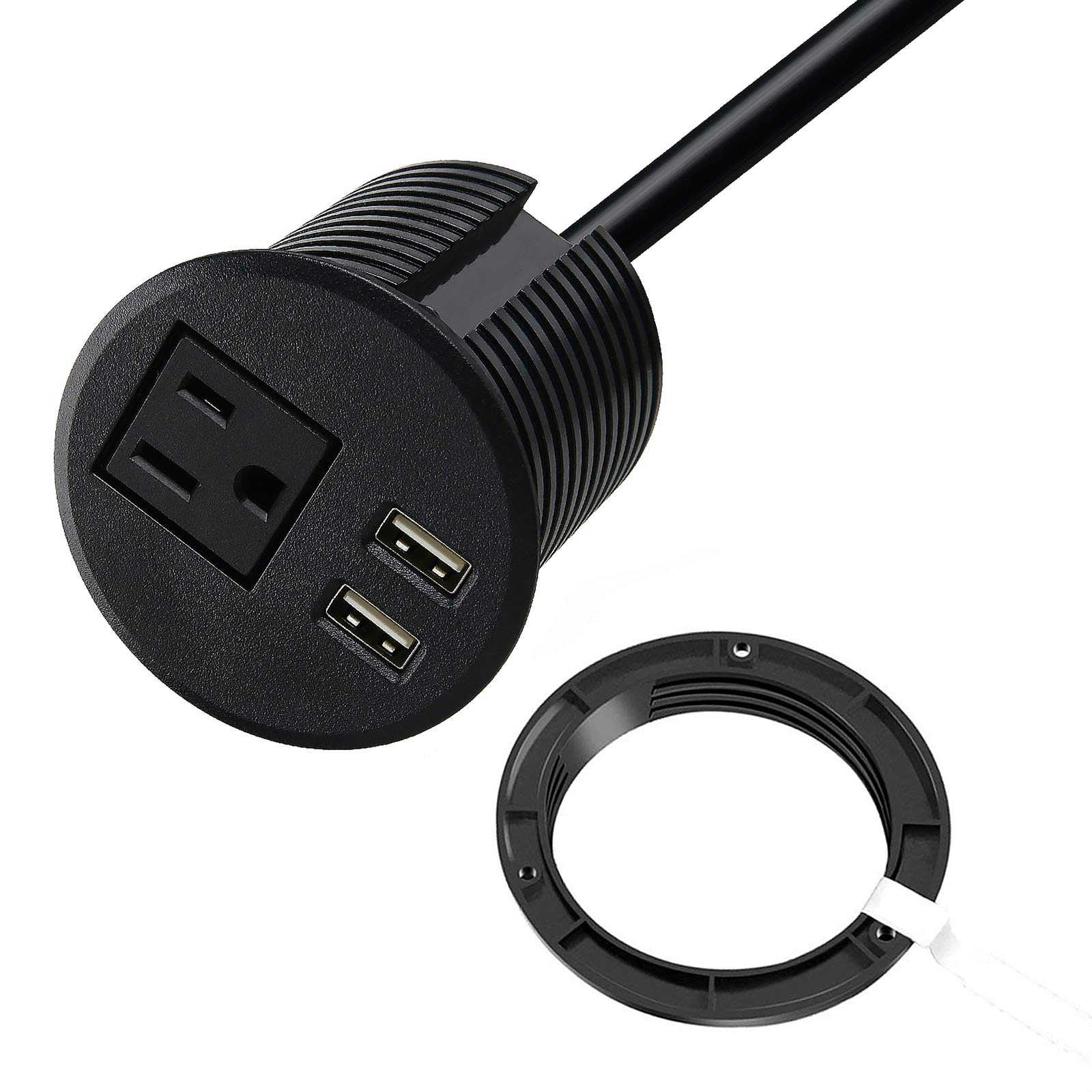 Buy Desktop Power Grommet with USB,Hidden Power Socket. Desk Hole