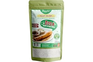 Danodia Foods Multi Millet Dosa Mix Flour/Creep (1lb/500g) | No Added Preservatives | Contains Millets, Dal, Fenugreek, Rice
