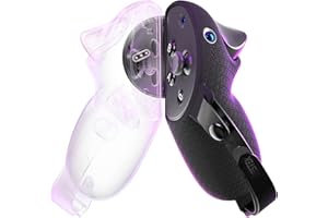 DESTEK CB2 Controller Grips for Meta Quest Pro Accessories, Quest Touch Pro Silicone Anti-Slip Protection Grips (Attached Adapter NOT Compatible with Compact Travel Charger)