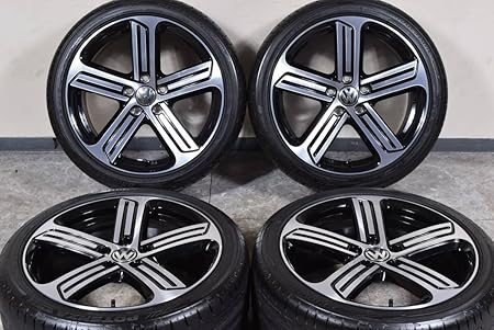 Amazon 中古 タイヤホイールセット 18インチ 7 5j 18 49 225 40r18 フォルクスワーゲン ゴルフr 純正 ブリヂストン ポテンザ S001 F S12a60s4spfh 車 バイク 車 バイク