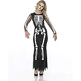 Skeleton Lady Of The Crypt Dress Women's Costume