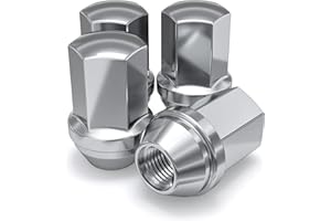 White Knight M14x1.5 Solid Piece Factory Style (1.78") for Silverado, Suburban, Tahoe, Traverse, Sierra, Yukon, Escalade, XT’s and GM New EV SUV Trucks - 1709DL-4 (4 Pack)