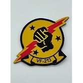 LT Tom Iceman Kazansky TOPGUN VF-213 Patch &ndash; Hook and Loop, 4"