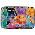 Monarque RFID Secure Armored Wallet - Laurel Burch Wild Ones Design, Aluminum Card Case, Blocks Electronic Theft