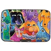 Monarque RFID Secure Armored Wallet, Laurel Burch Collection (Dogs and Doggies)