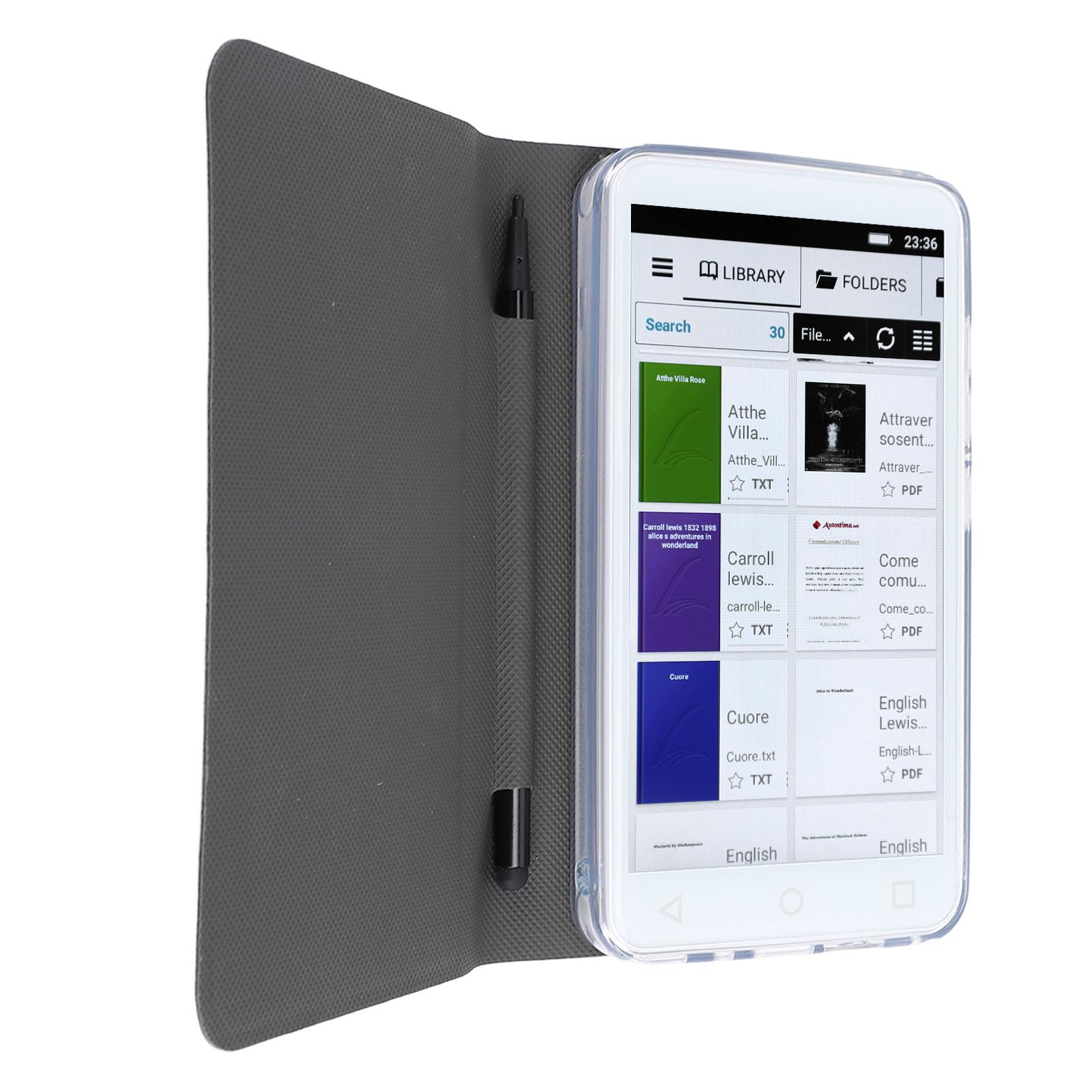 Photo 1 of Electronic Book Reader, eReader with 5 Inch Color Touch Screen, 2GB+16GB, E Book Reader with Wi Fi, Bluetooth, FM, Music, Camera, E Readers for Kids, Adults & Seniors