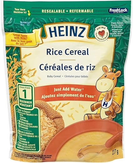 rice cereal with water