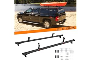 MELIPRON 72" Truck Cap & Topper Ladder Roof Rack Adjustable Van Rack for Kayak Canoe Lumber Pipe(Max Load 500lbs)