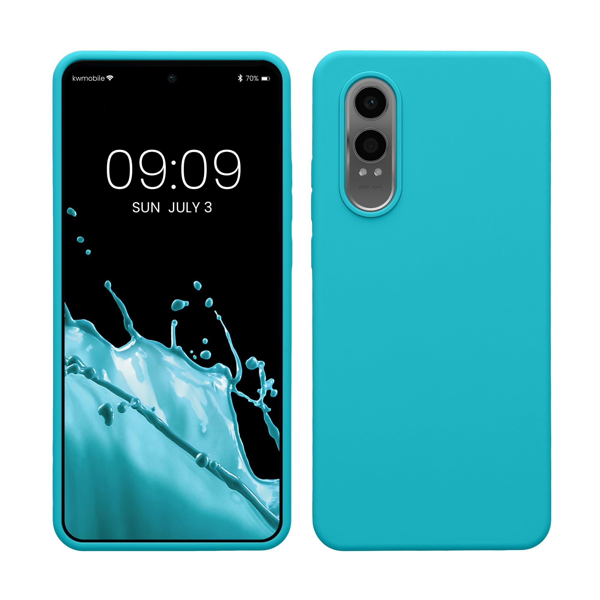 kwmobile Case for OnePlus Nord CE 4 Lite 5G Case - Soft Cover - Shockproof Silicone - Wireless Charging Cool Glacier