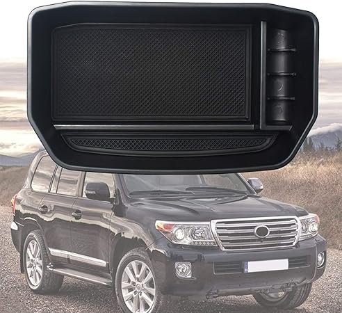 Amazon Travay センター コンソール ランドクルーザー 0系 Zx Ax Axg Gx 専用 ボックストレイ オリジナル ラバーマット付き 内蔵型コンソールボックス 車 バイク