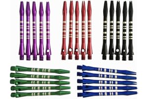 CavalierDarts Aluminum Long Dart Shafts Wholesale Dart Stems 2BA Throwing - 5 Colors 25 Pcs 55mm