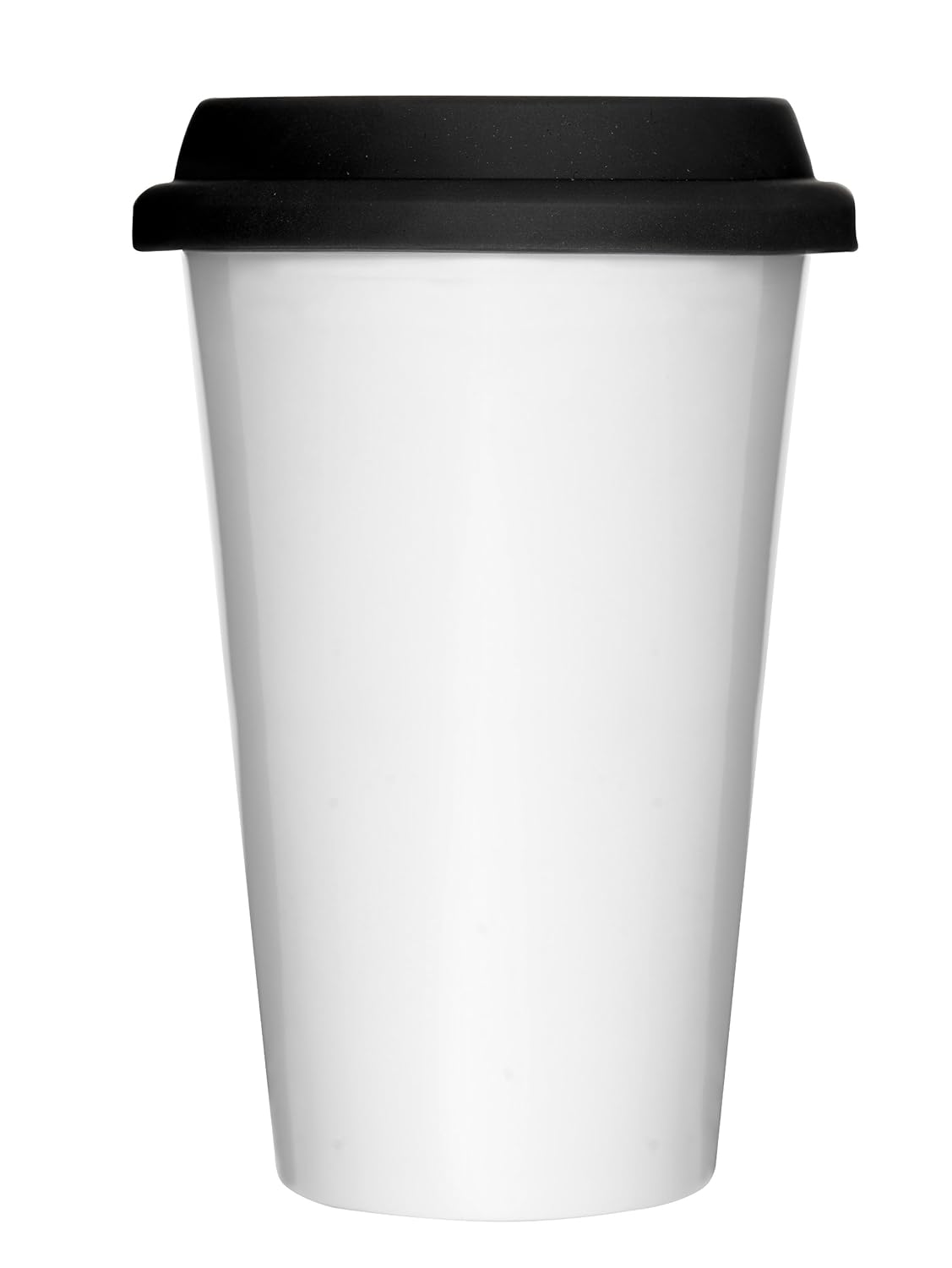 White Travel Mug with Silicone Lid Amazon.co.uk Kitchen & Home
