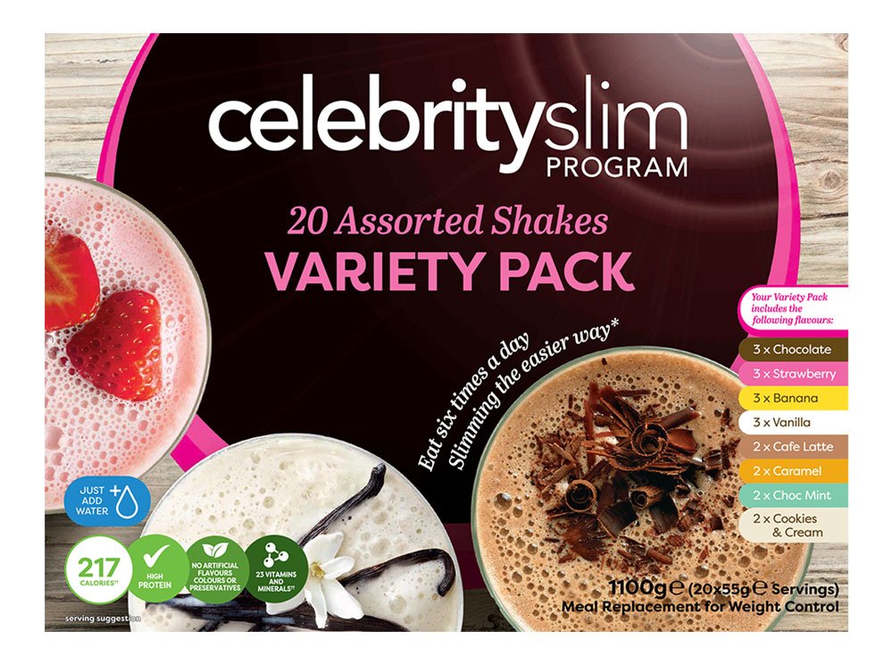 Celebrity Slim Variety Shake - Pack 20 Sachets