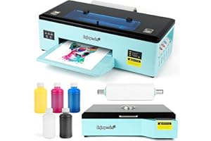 EnjoyColor A3 DTF Printer and Oven, DTF Transfer Printer Machine for Dark and Light Fabric Printing (A3 DTF Printer+A3 Oven+Software+5x250ml Ink+DTF Film)