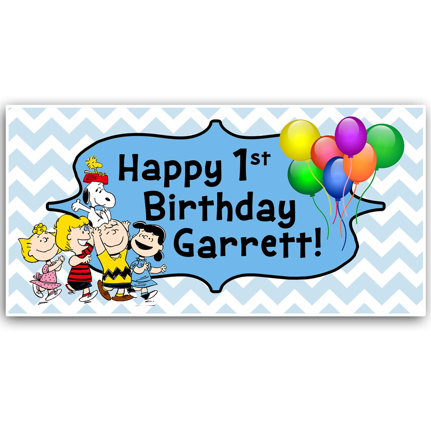 Snoopy Peanuts Birthday Banner Handmade