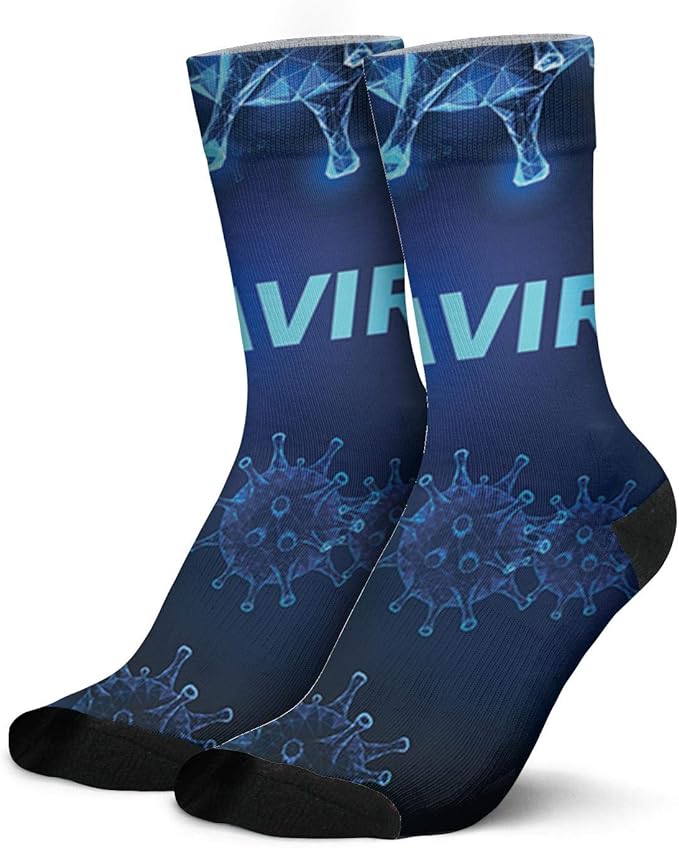 Coronavirus COVID19,Funny Novelty Socks for Men and Women, Casual