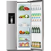 Monogram ZISS480DNSS 28.6 Cu. Ft. Stainless Steel Built-In Side by Side Refrigerator on Fridge.com