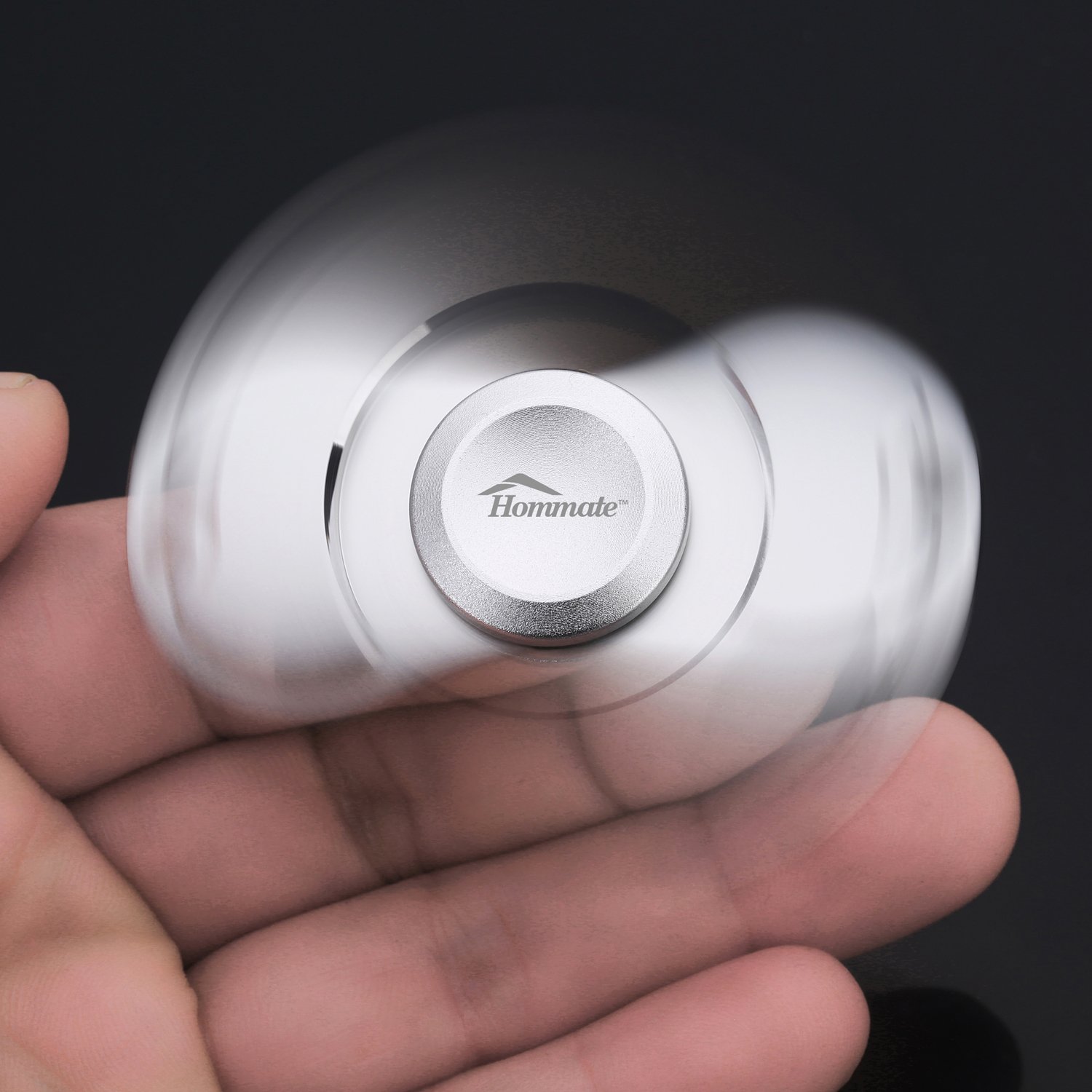 Hommate Finger Spinner Fidget Spinner Toy for EDC ADHD Focus,High Speed,2-3 Min Spins, Finger Playing or Table Top Spin,Optimized Super Smooth German Bearings,Good Balanced