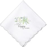 Lillian Rose Happy Tears Keepsake Wedding Hankie, One Size, White, (HA210 HT)