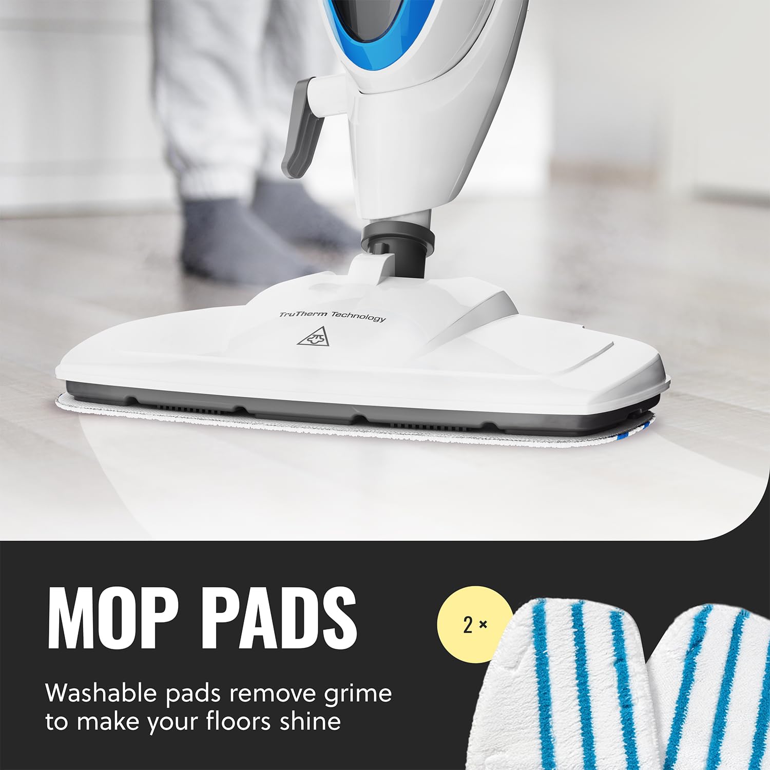 Steam Mop Cleaner 10in1 With Convenient Detachable Handheld Unit