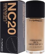 MAC Studio Fix Fluid SPF 15 Foundation NC20 30ml - Pack of 30 view 6
