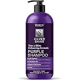 VANIDOX Brass Toning Purple Shampoo for Grey and Silver Hair, Infused with Purple Pigment, Sulfate Free Shampoo for Gray and Silver Hair (16 fl oz)