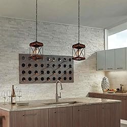 Fivess Lighting Rustic Farmhouse Plug in Pendant