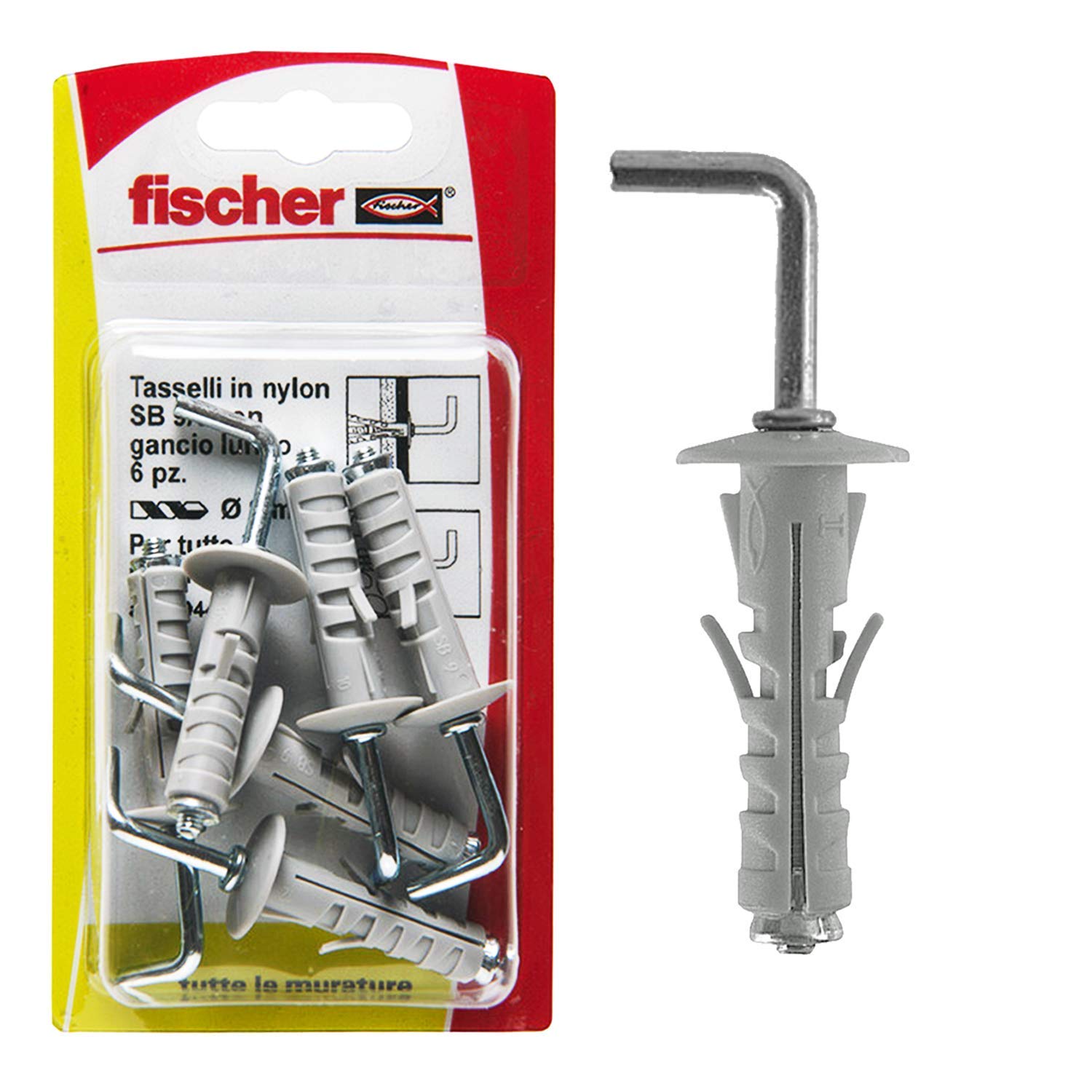 Fischer Wall Plugs aqd001650 Blister 6PZ
