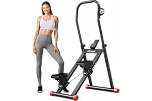 JELENS Stair Stepper for Home Gym Exercise, Compact Folding Cardio Stair Climber for Full-Body Workout, Vertical Climber Machine, Extended Step Range