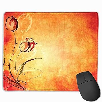 Grand Tapis De Souris Animé Mignon Manga Fille Soufflant