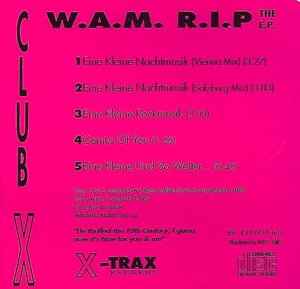 W A M R I P Eine Kleine Nachtmusik Club X Amazon De Musik Cds Vinyl