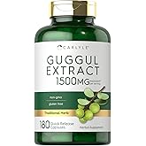 Carlyle Guggul Extract Supplement | 180 Capsules | Guggulsterone | Non-GMO and Gluten Free
