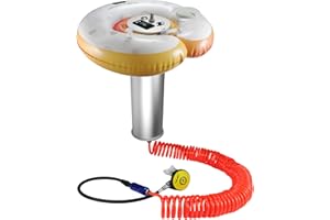 Xyuee Scuba Diving Ventilator System, Portable Lungs Tankless Underwater Breathing Device with 50FT Long Tube, High-Flow Rechargeable Air Compressor for Snorkeling, Recreational Diving & Fishing