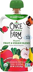 Once Upon A Farm, Organic Green Kale & Apples Pouch, 3.2 Ounce