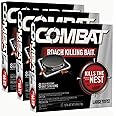 Combat Roach Killing Bait for Large Roaches, Kills The Nest, Child Resistant, for Waterbugs and Cockroaches and More, 8 Count (Pack of 3)