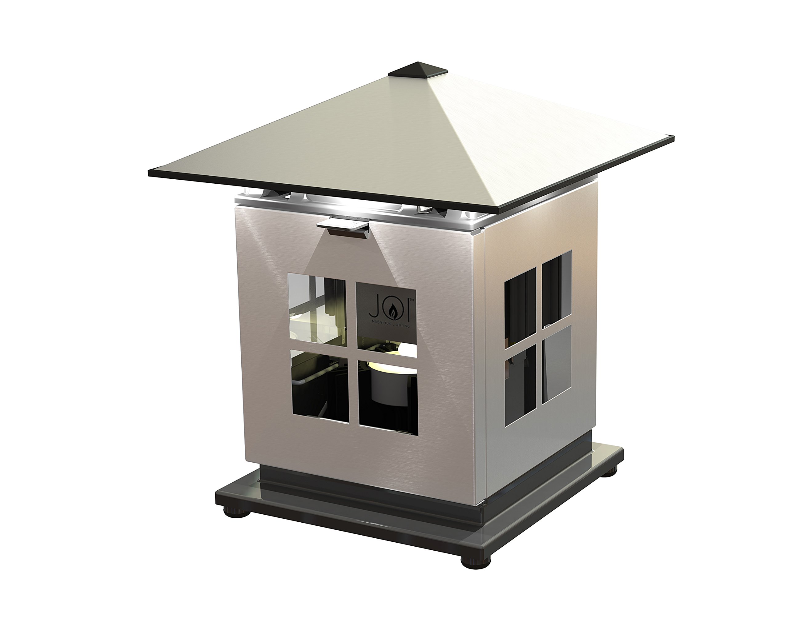 Caframo JOI Lamp, 8310CASBX, Candle-Powered LED Lighting, Stainless Steel, silver